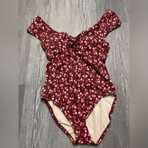 Beach Betty One Piece Cap Sleeve Swimsuit